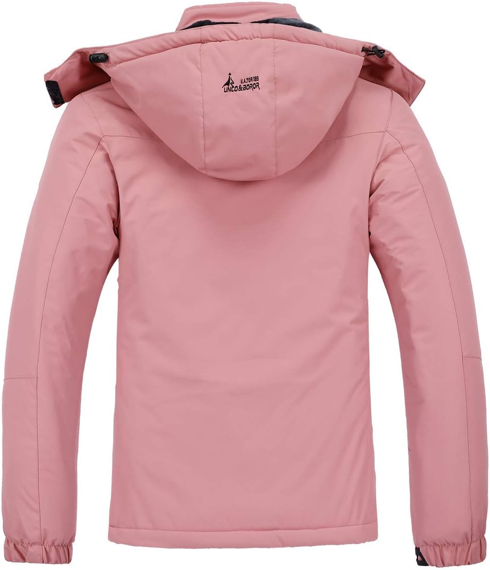 Women's Waterproof Ski Jacket Warm Winter Snow Coat Mountain Windbreaker Hooded Raincoat Jacket - Image 2