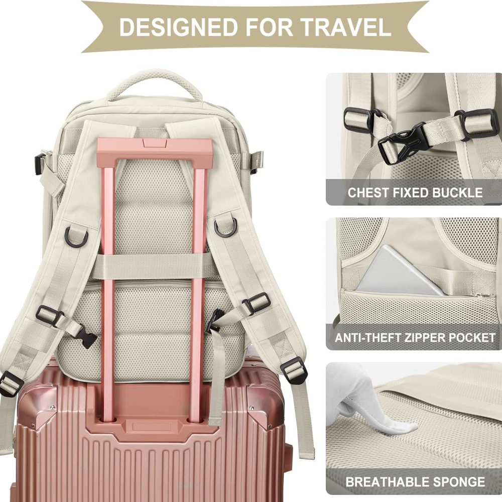 Large Travel Backpack Carry on Flight Approved Laptop Work Business Backpack for Women Men Mochila de Viaje - Image 5