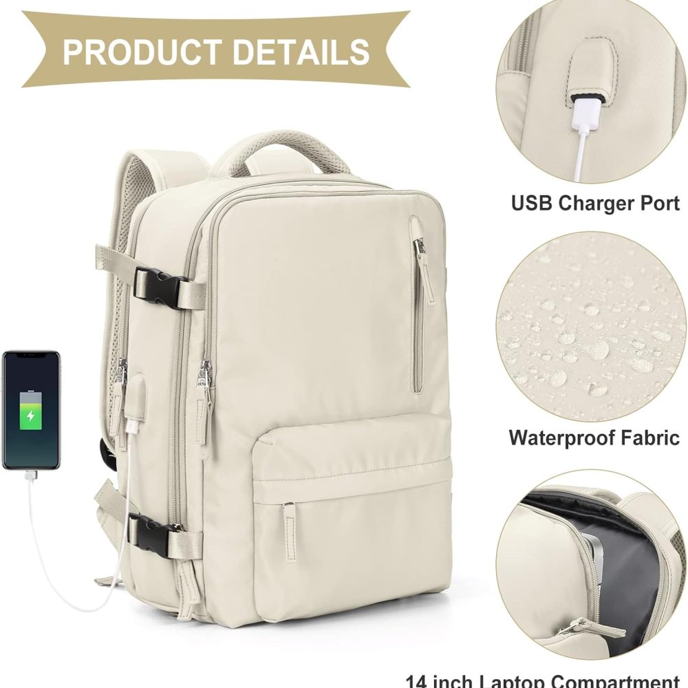 Large Travel Backpack Carry on Flight Approved Laptop Work Business Backpack for Women Men Mochila de Viaje - Image 6